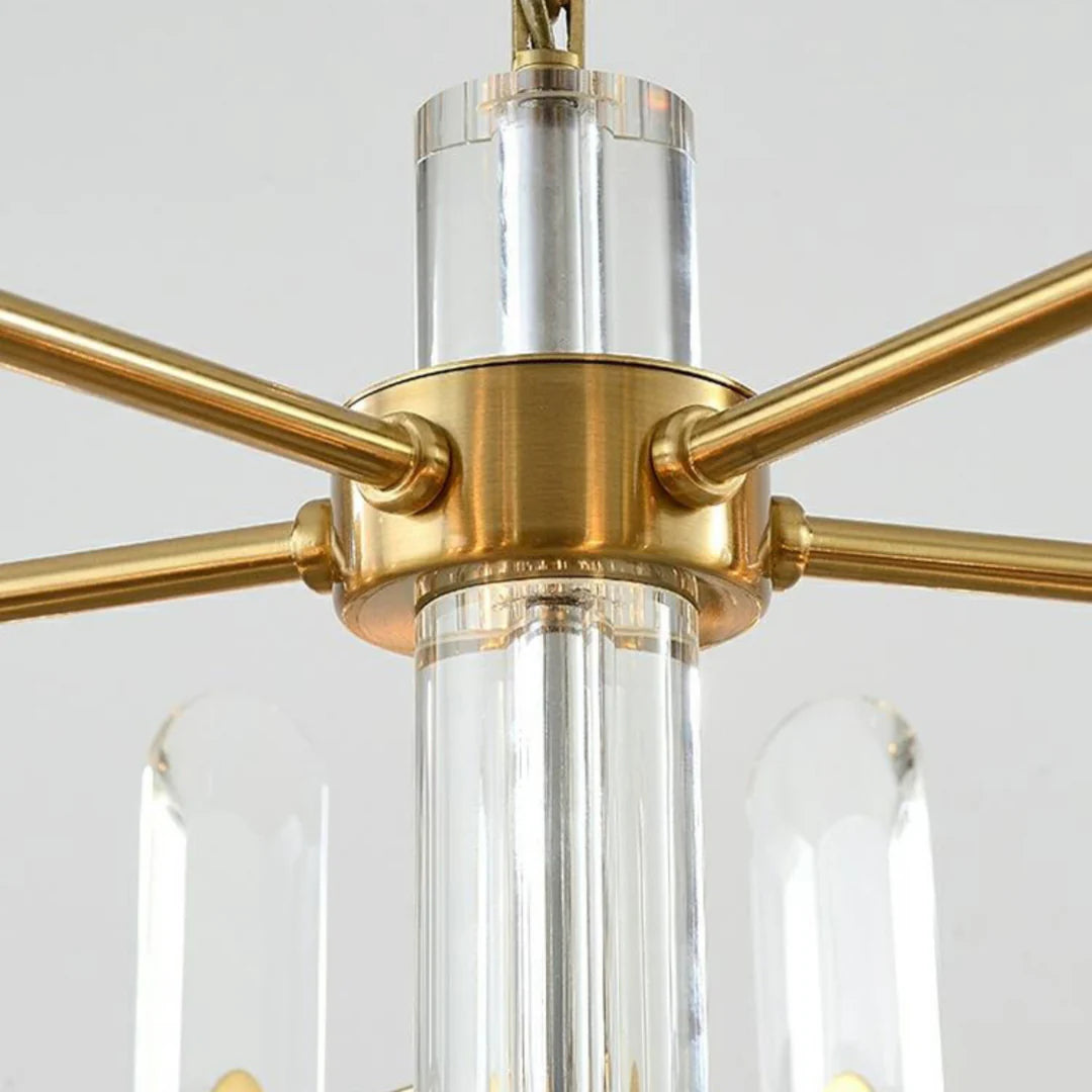 Candelabro de cristal para dormitorio, techo de bar