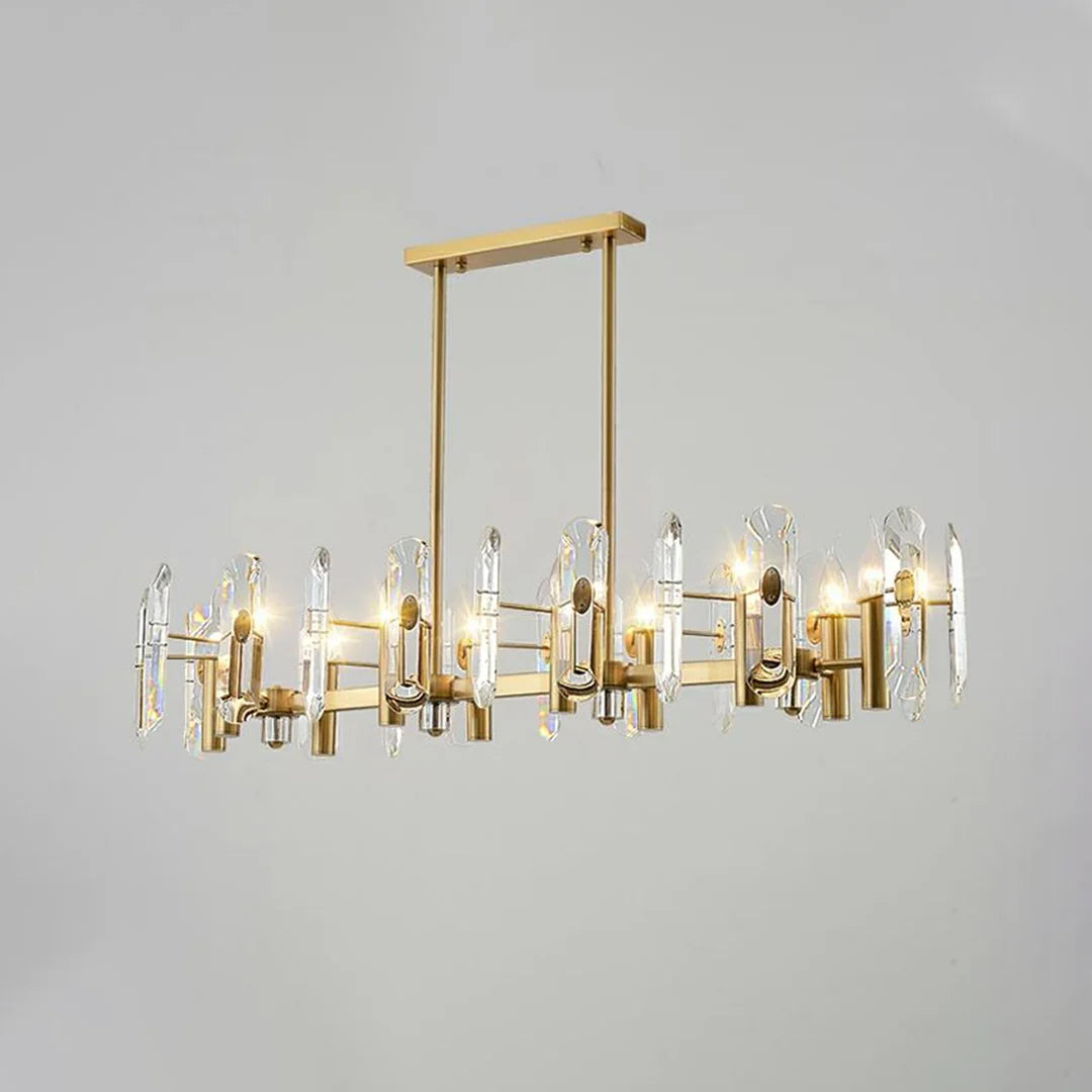 Candelabro de cristal para dormitorio, techo de bar