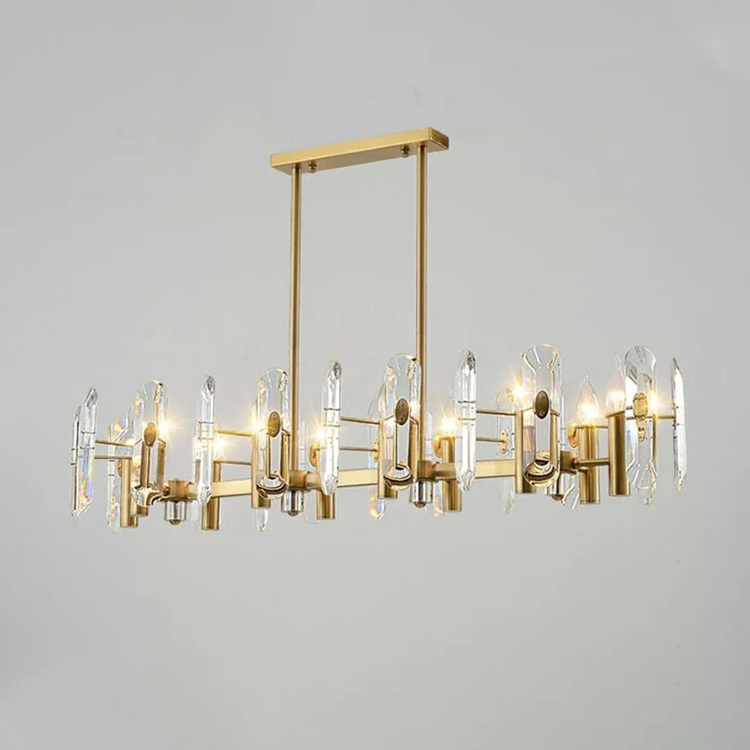 Candelabro de cristal para dormitorio, techo de bar