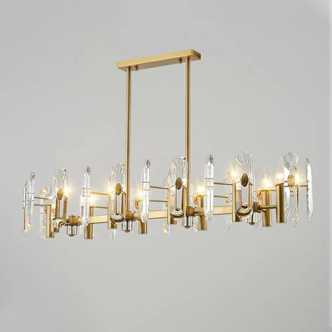 Candelabro de cristal para dormitorio, techo de bar