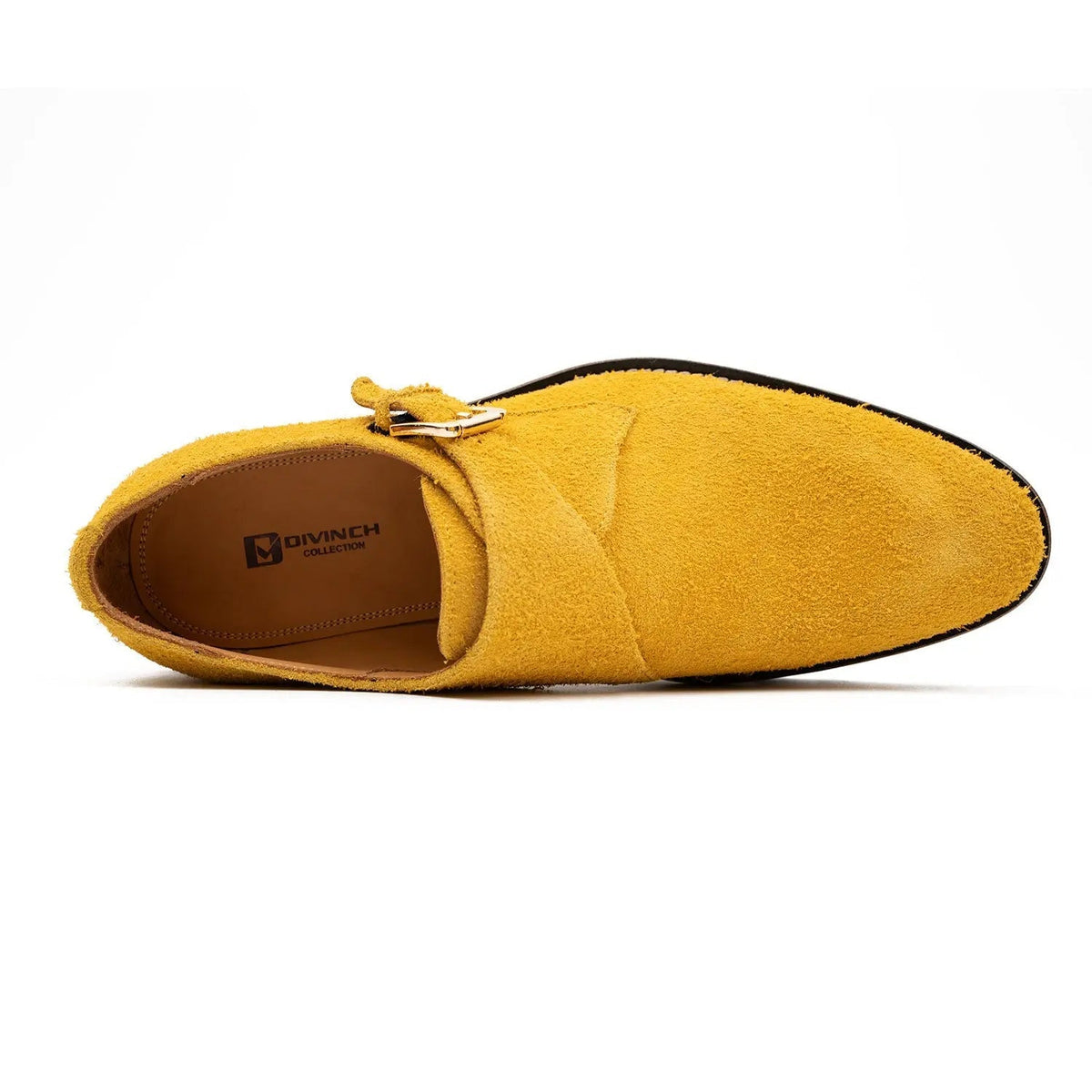 Yellow Cow Leather Monk Shoes