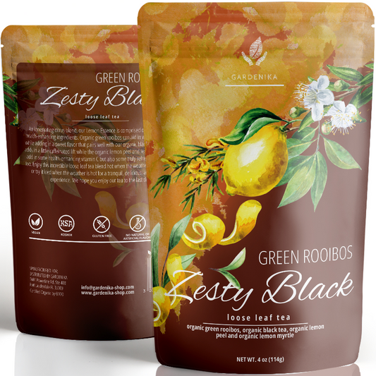 Té Negro Rooibos Verde, Mezcla Cítrica - Ecológico y Kosher