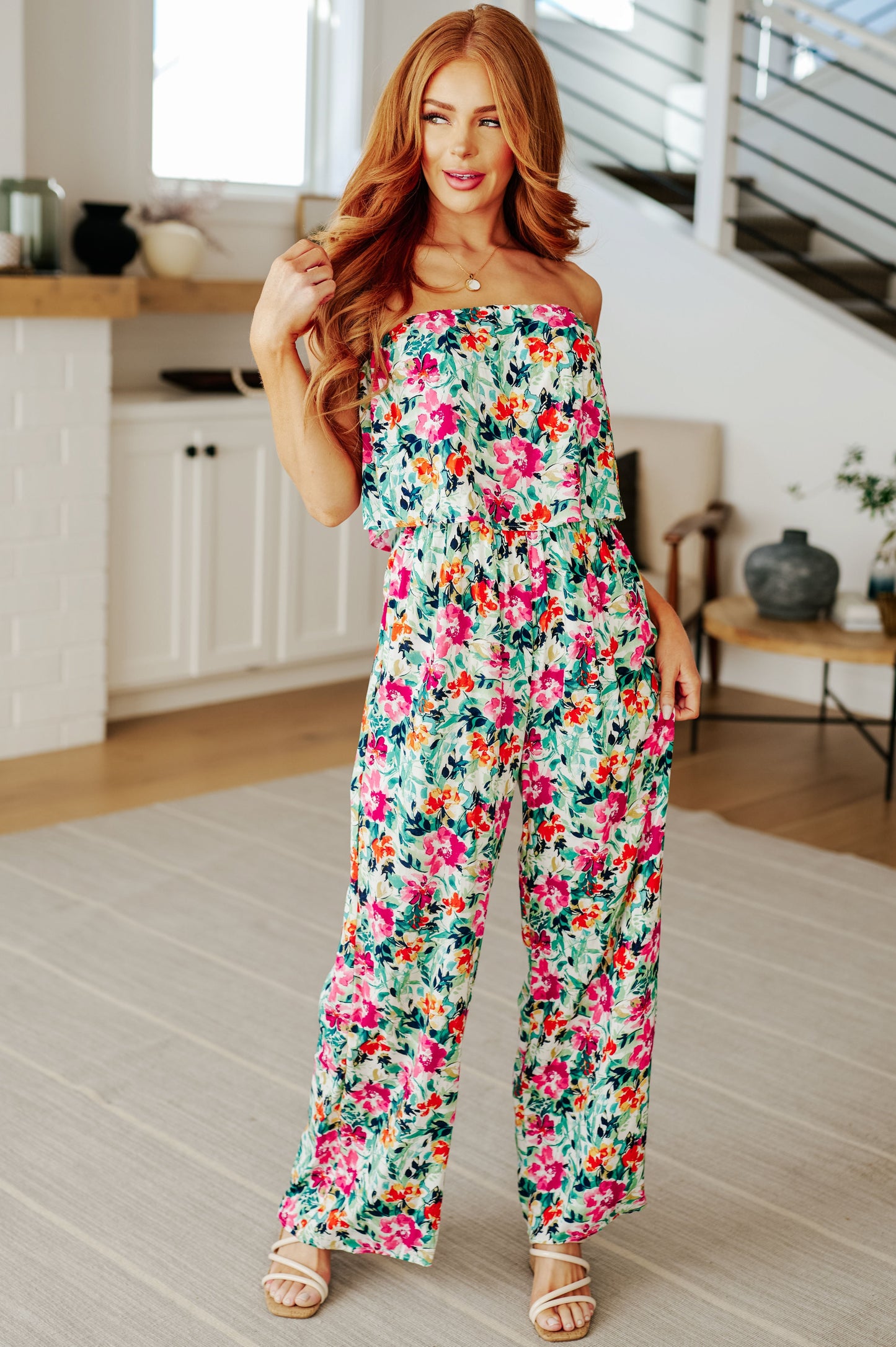 Mono floral Life of the Party en verde
