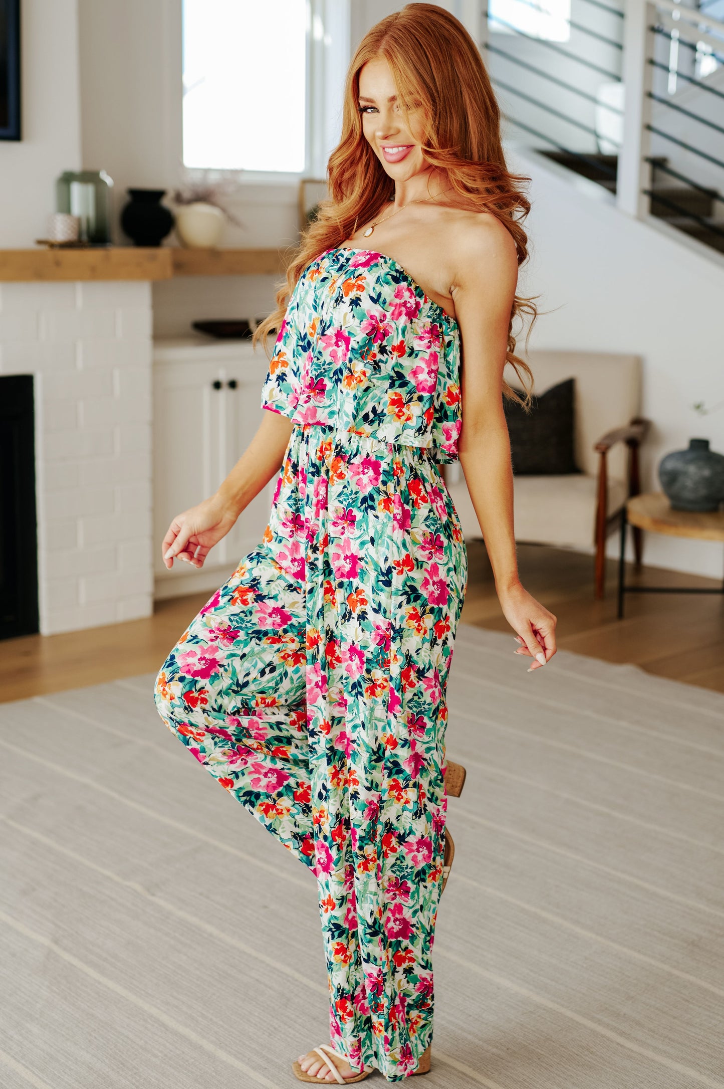 Mono floral Life of the Party en verde