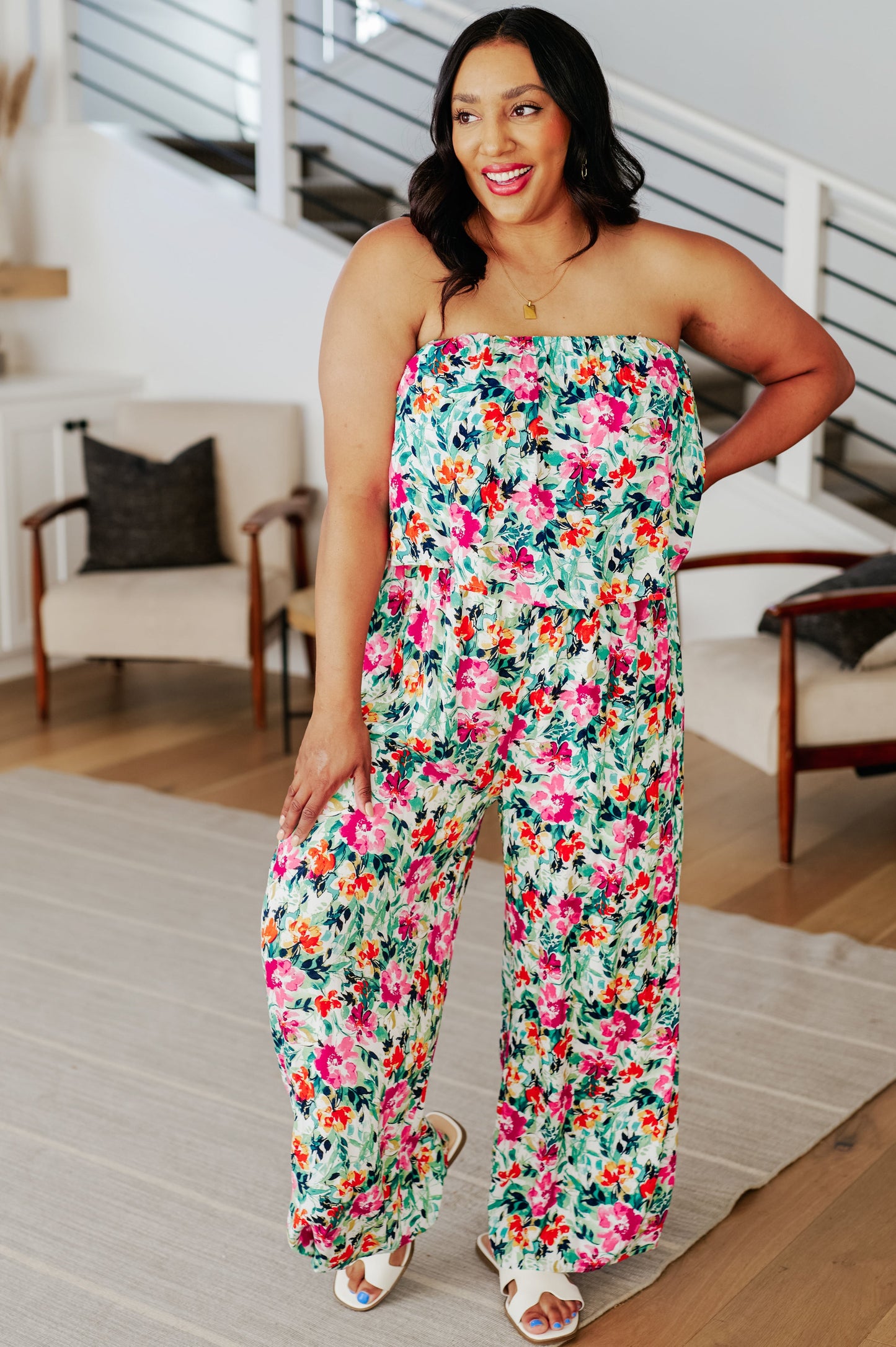 Mono floral Life of the Party en verde
