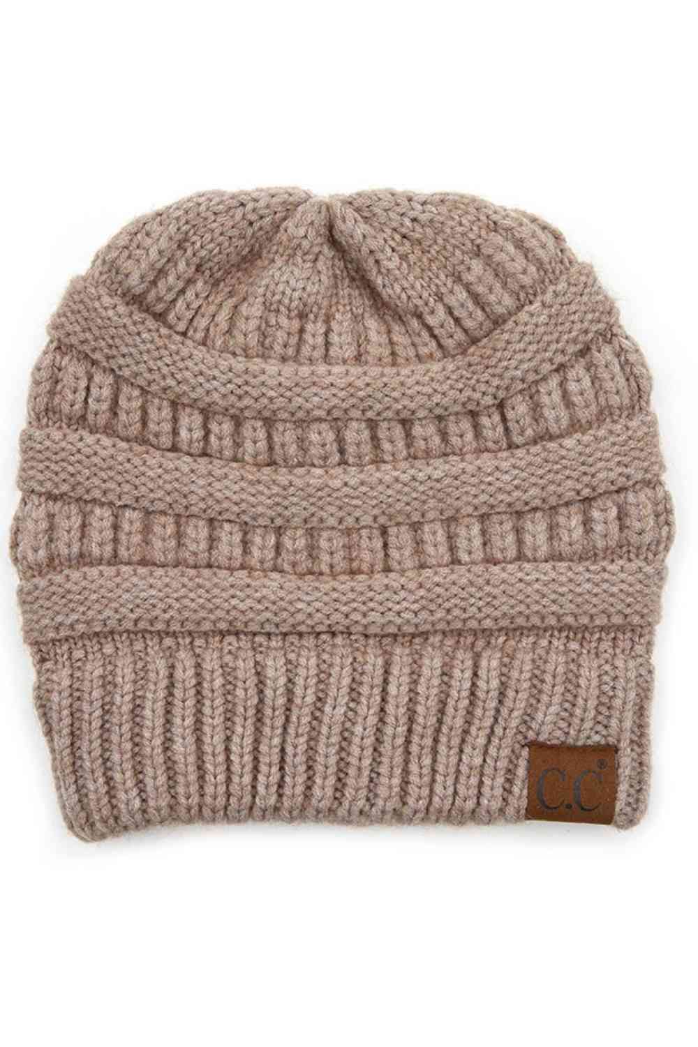 C.C Soft Yarn Knit Beanie Hat