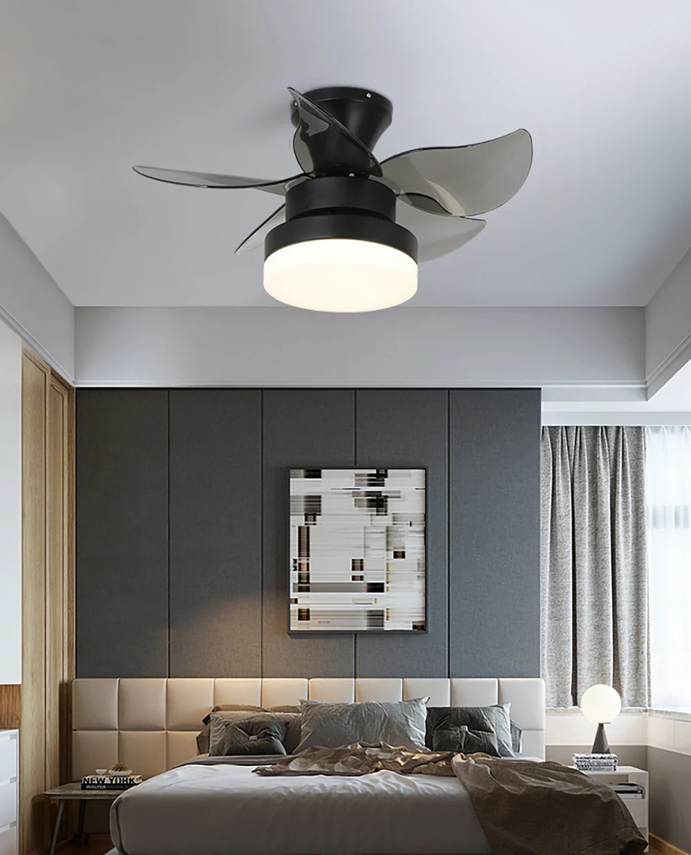 Ventilador de techo americano con luz LED