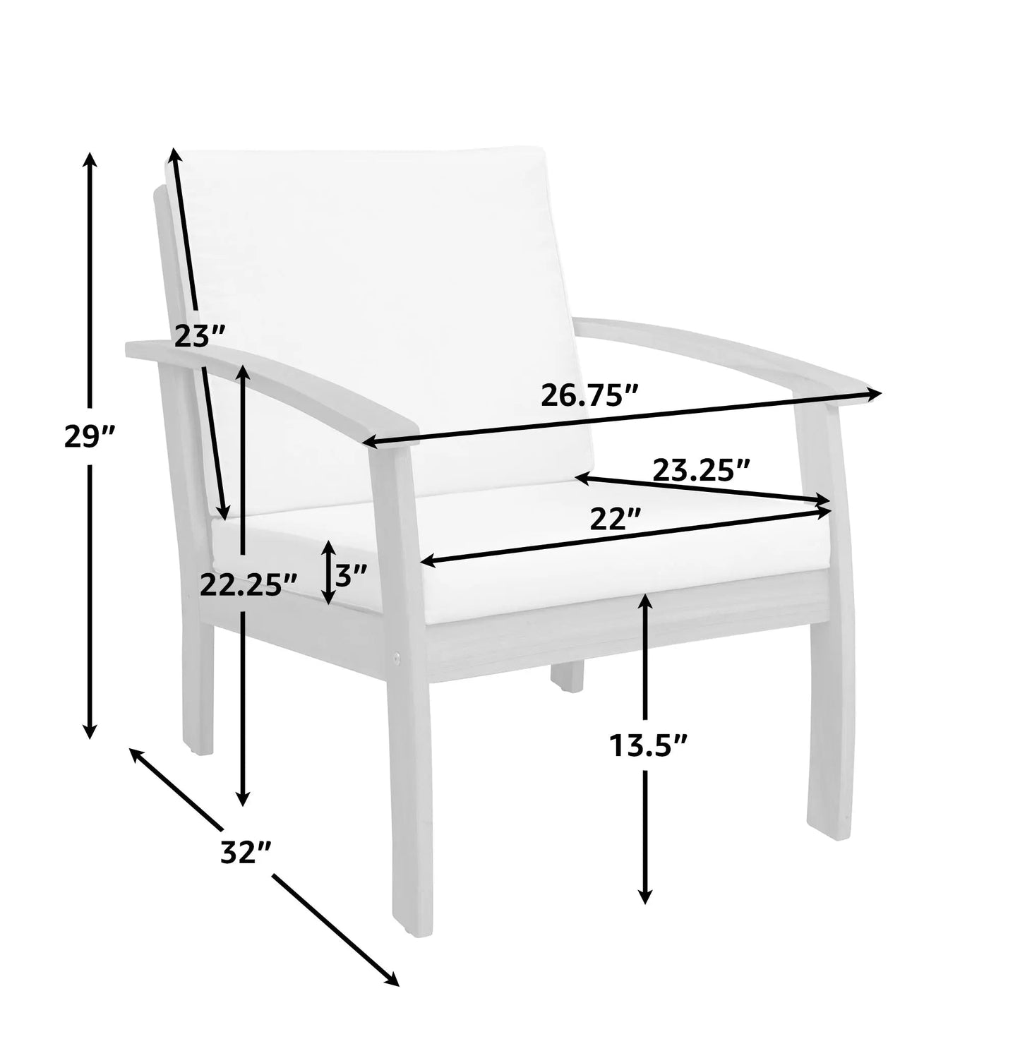 Sillón Lio de madera