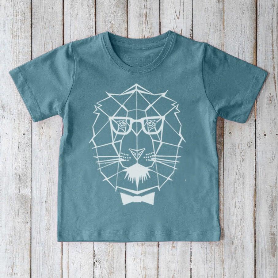 Geometric Lion T-Shirt for Kids