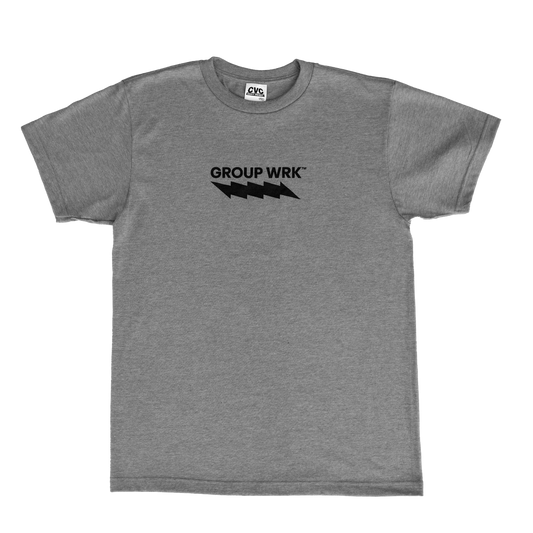 Camiseta con Logo Group Wrk - Gris Jaspeado