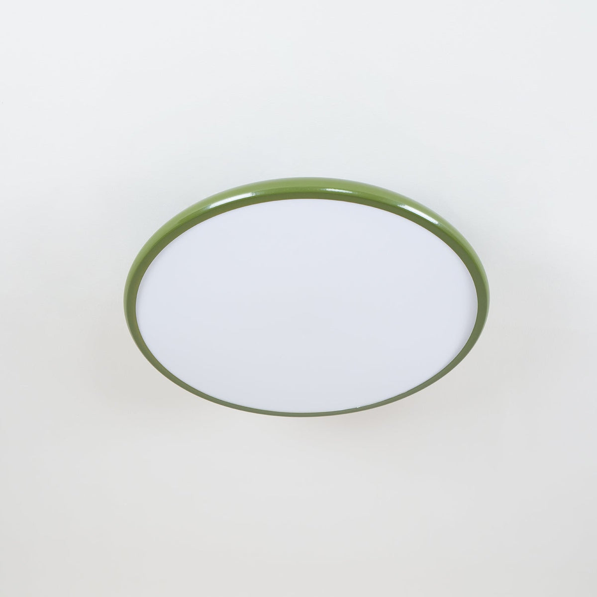 Orbitra | Flush Mount LED Ceiling Light with Swivel Arm, Dimmable Beige or Green Fixture