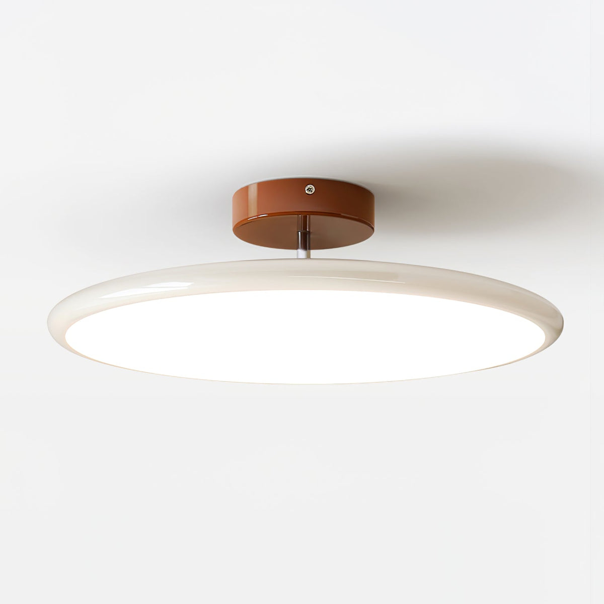 Orbitra | Flush Mount LED Ceiling Light with Swivel Arm, Dimmable Beige or Green Fixture