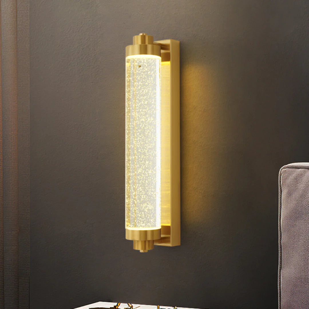 Lámpara de Pared de Cristal de Burbujas de Tubo Largo