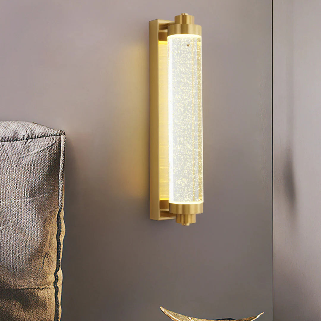Lámpara de Pared de Cristal de Burbujas de Tubo Largo