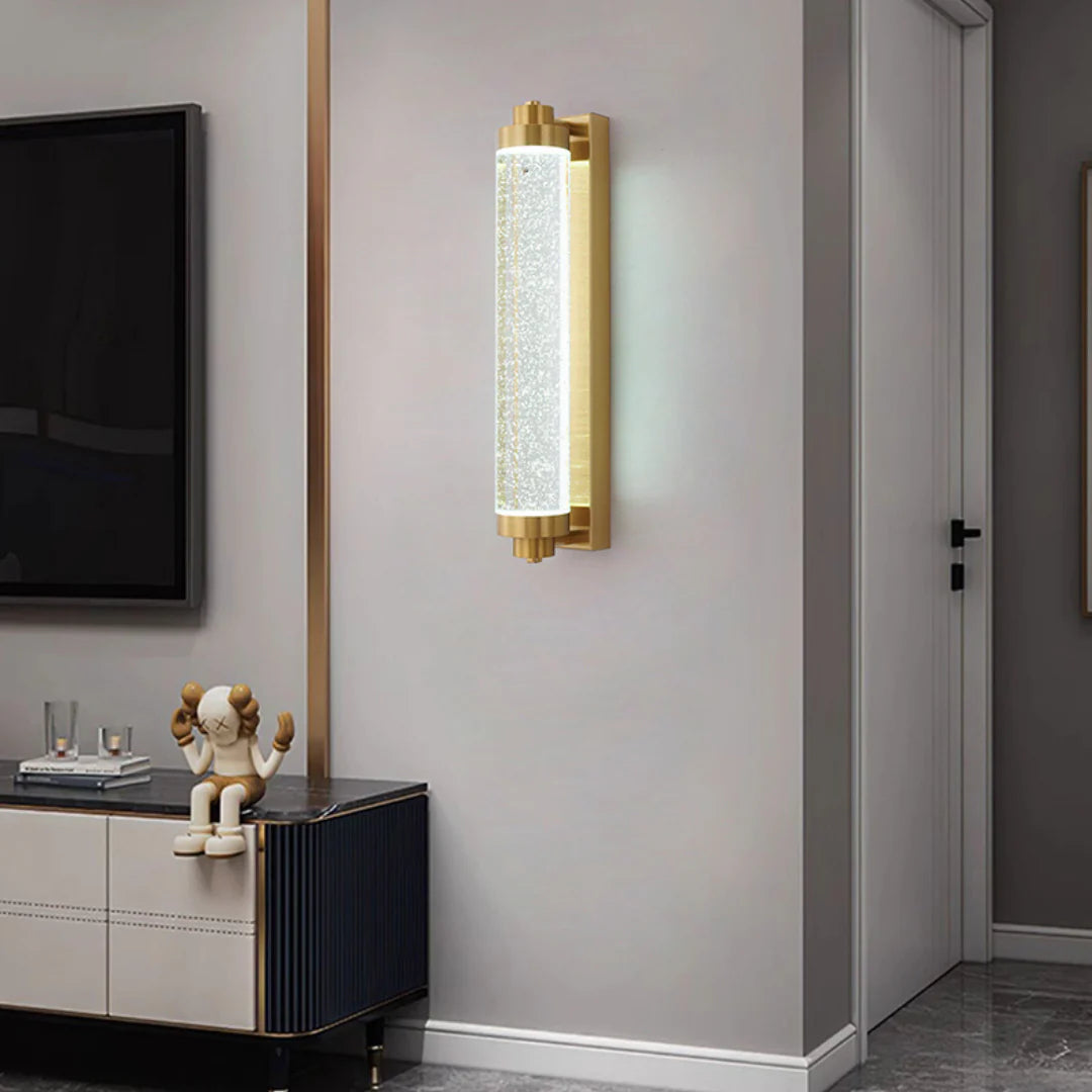 Lámpara de Pared de Cristal de Burbujas de Tubo Largo
