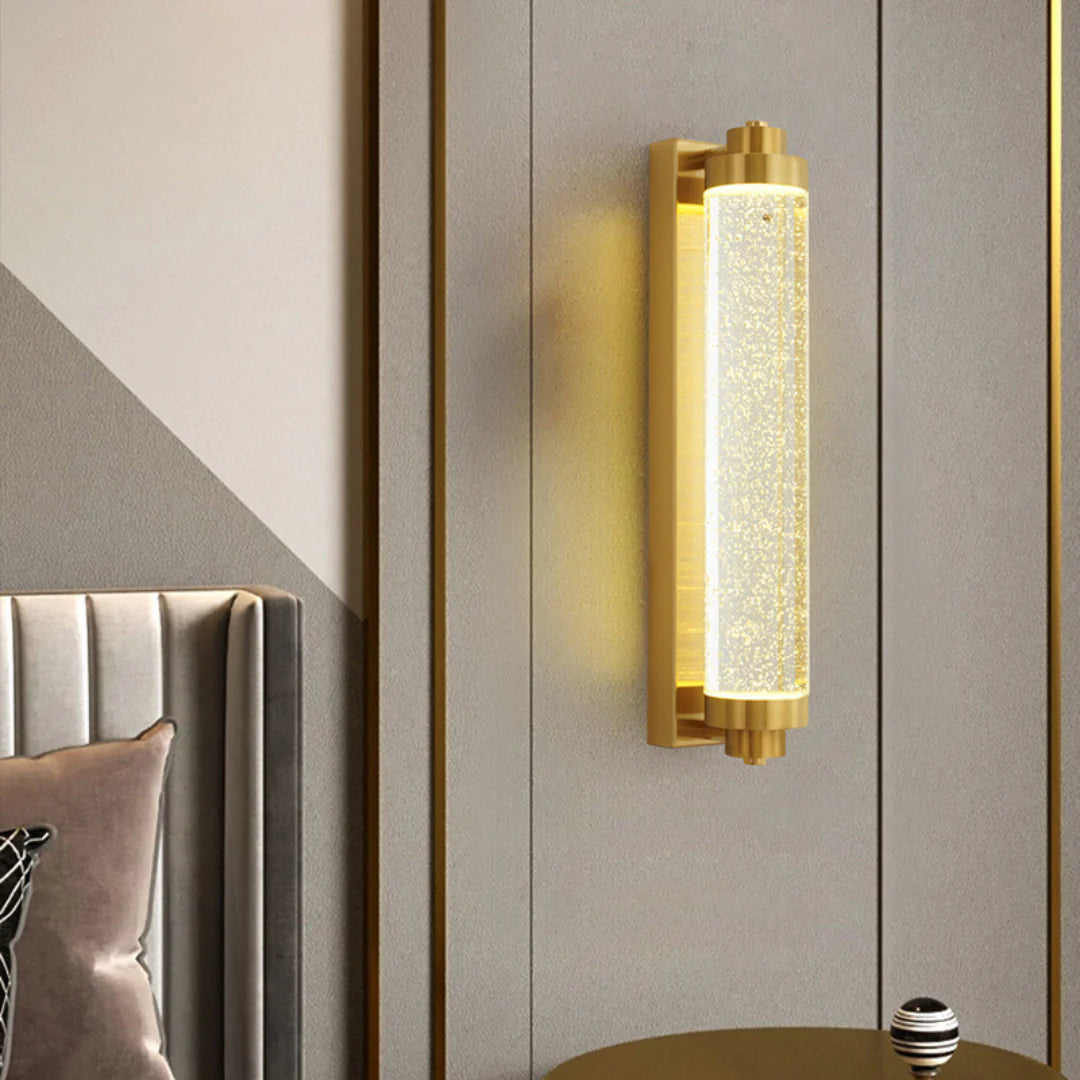 Lámpara de Pared de Cristal de Burbujas de Tubo Largo