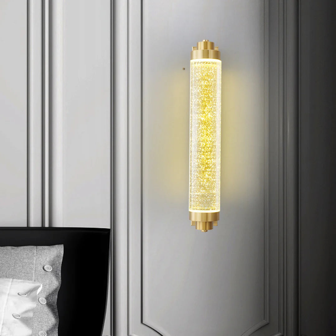 Lámpara de Pared de Cristal de Burbujas de Tubo Largo