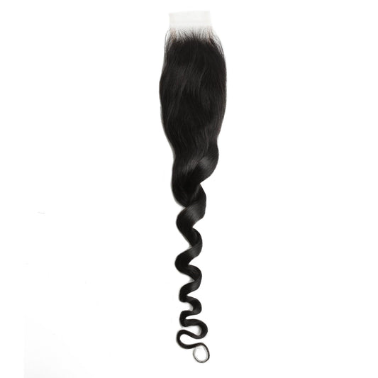 Cierre de cabello humano Loose Wave 2x6 HD Lace