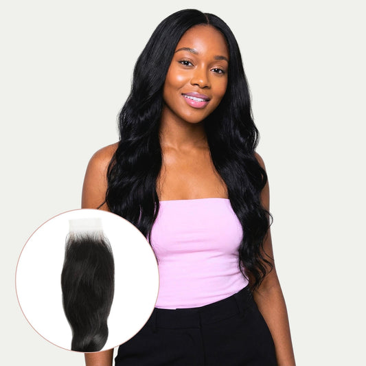 Cierre de cabello humano Loose Wave 2x6 HD Lace