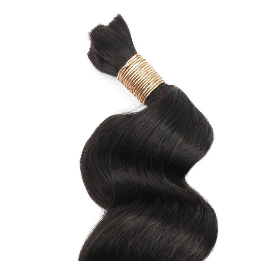 Cabello trenzado 100 % humano de onda suelta a granel