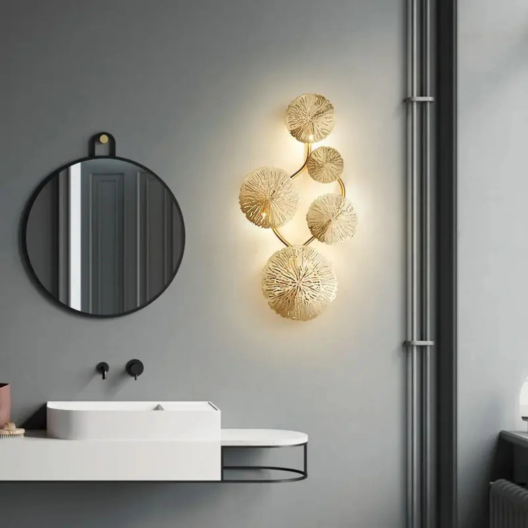 Aplique de pared Hoja de Loto
