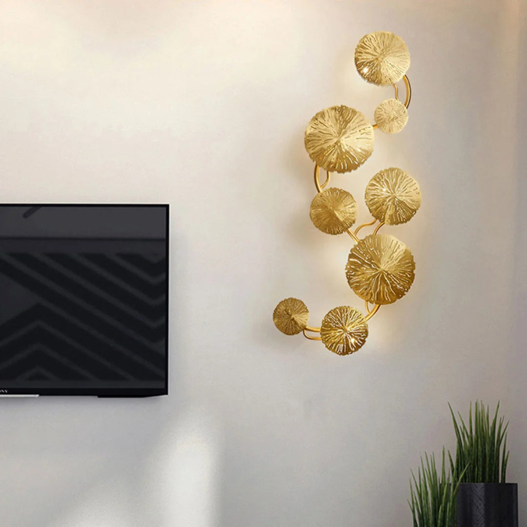 Aplique de pared Hoja de Loto