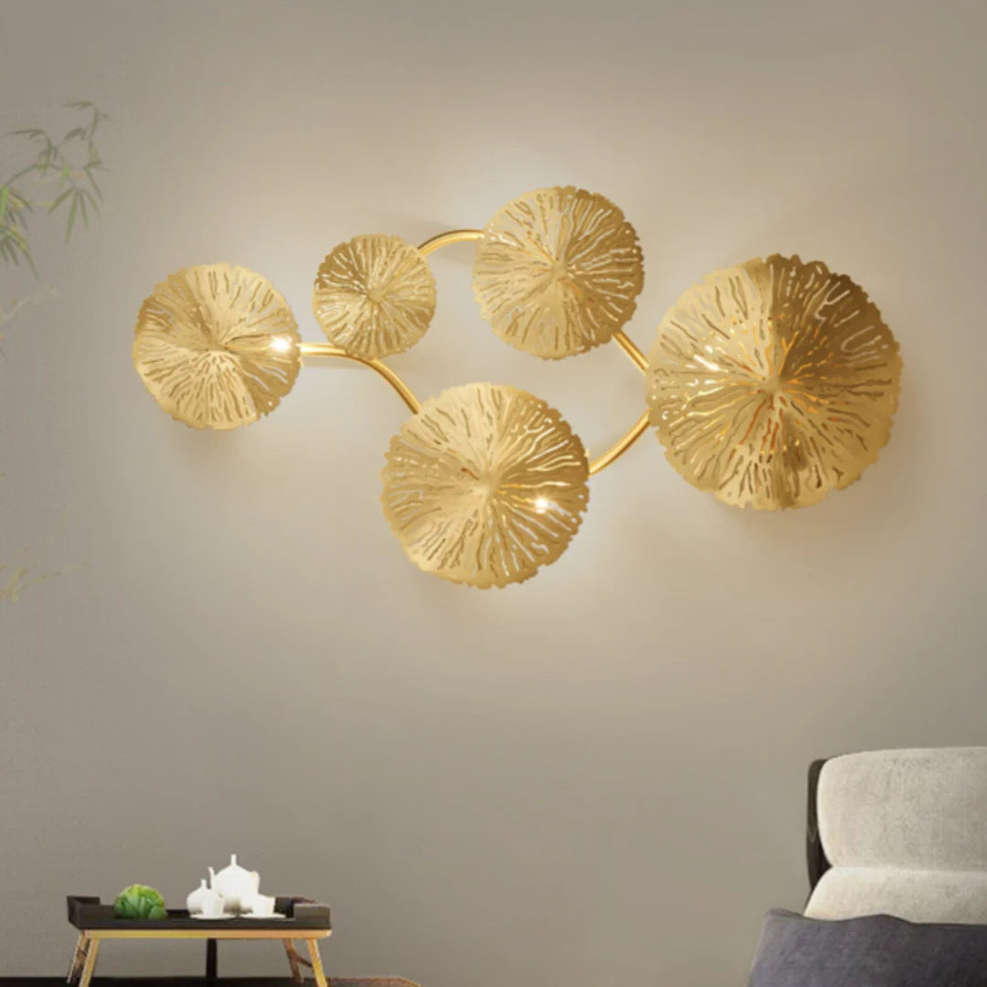 Aplique de pared Hoja de Loto