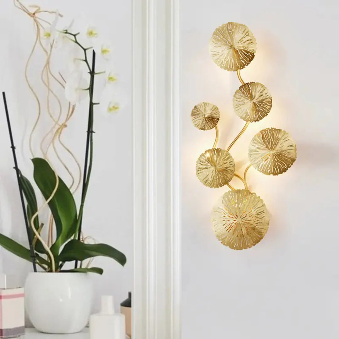 Aplique de pared Hoja de Loto