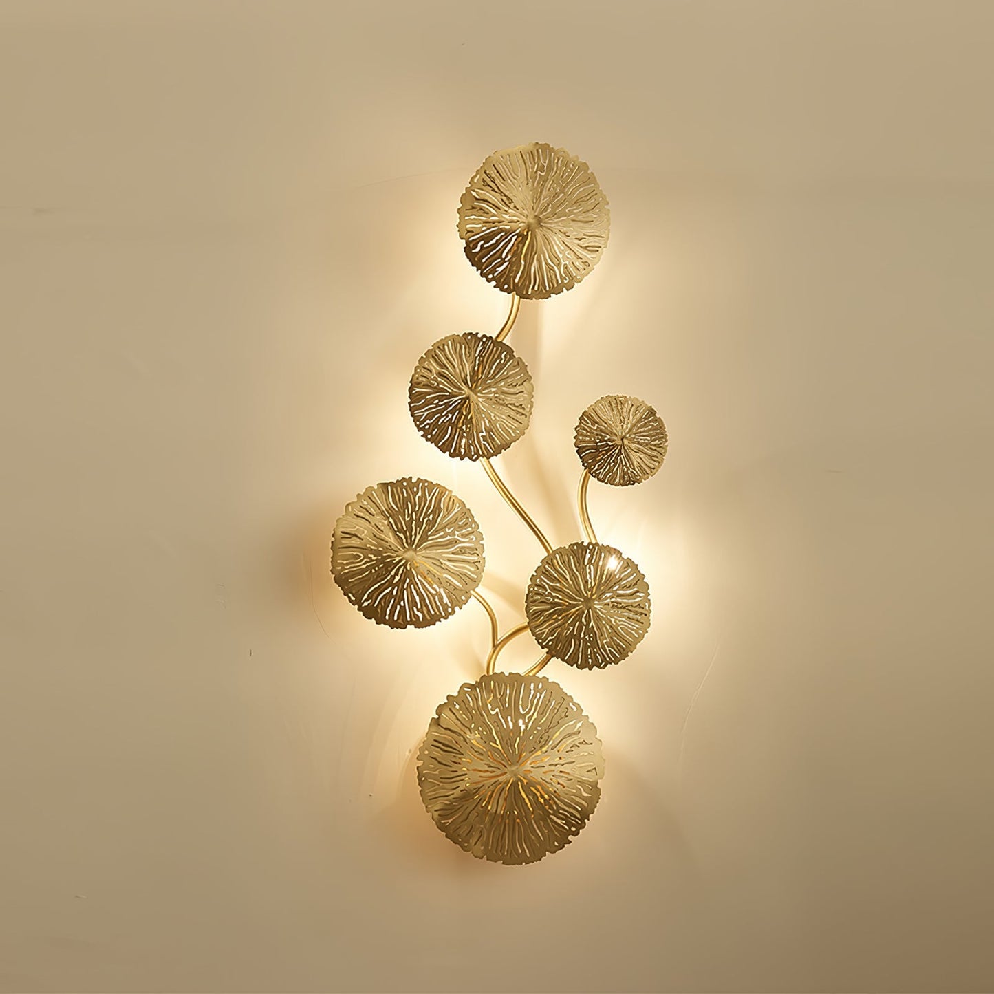 Aplique de pared Hoja de Loto