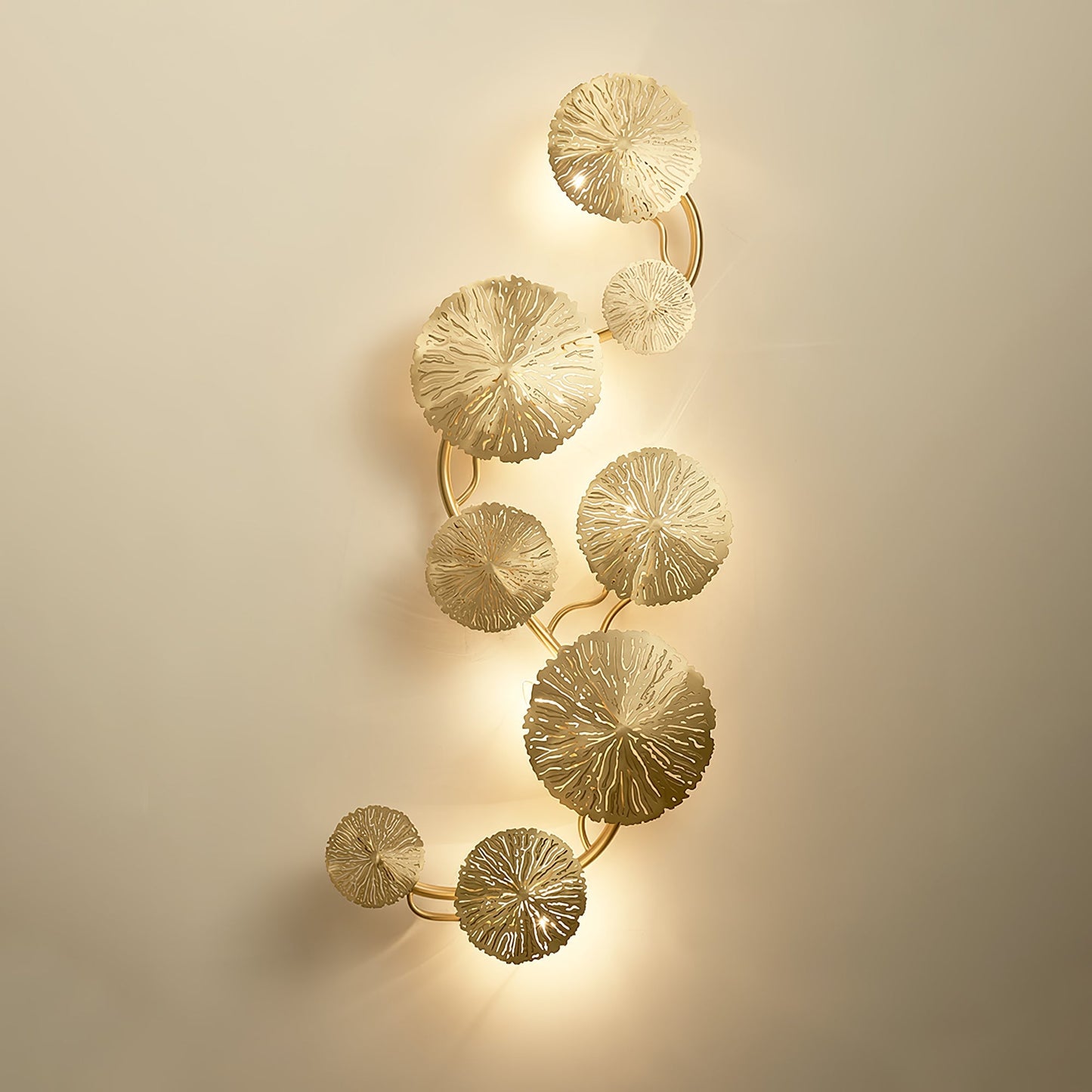 Aplique de pared Hoja de Loto