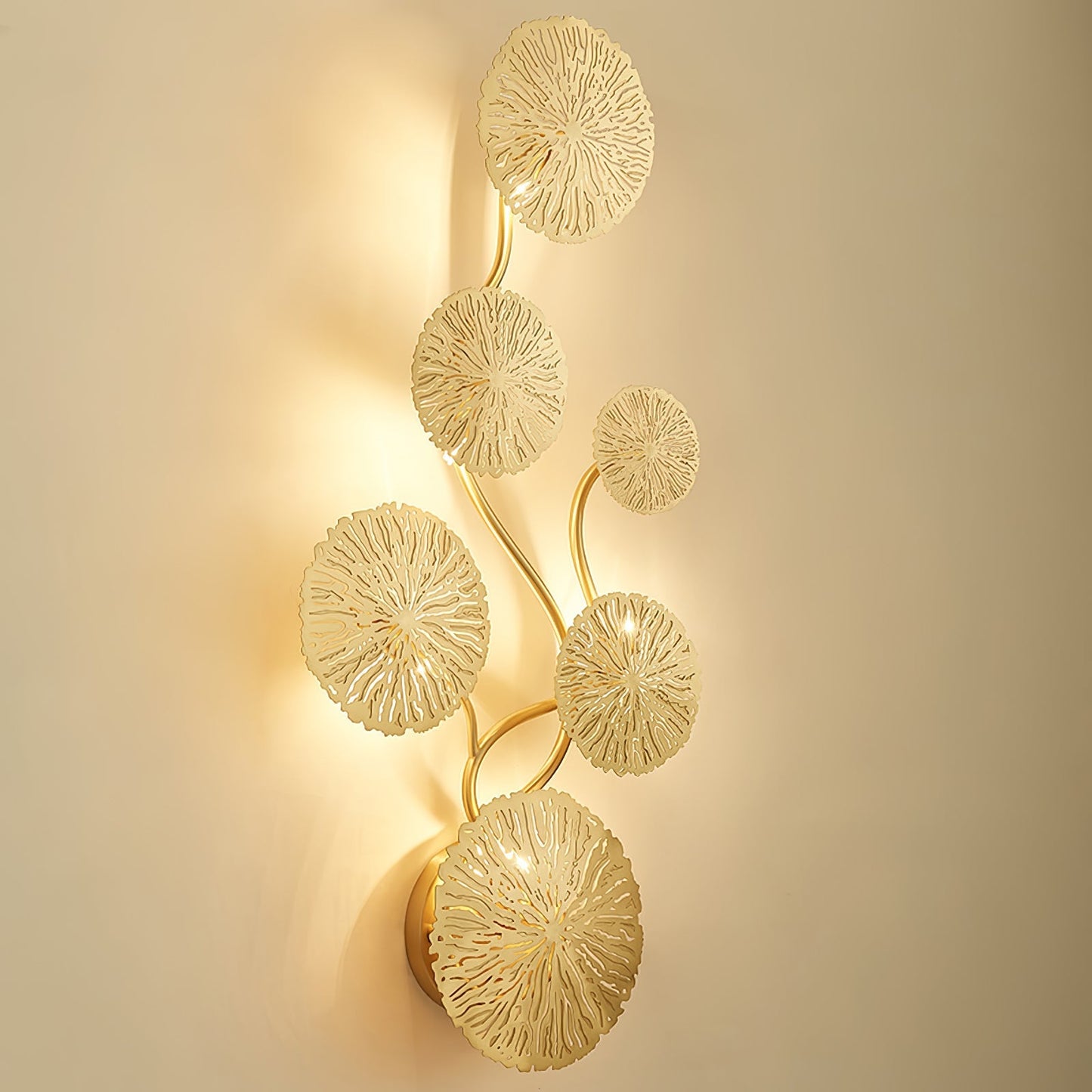 Aplique de pared Hoja de Loto