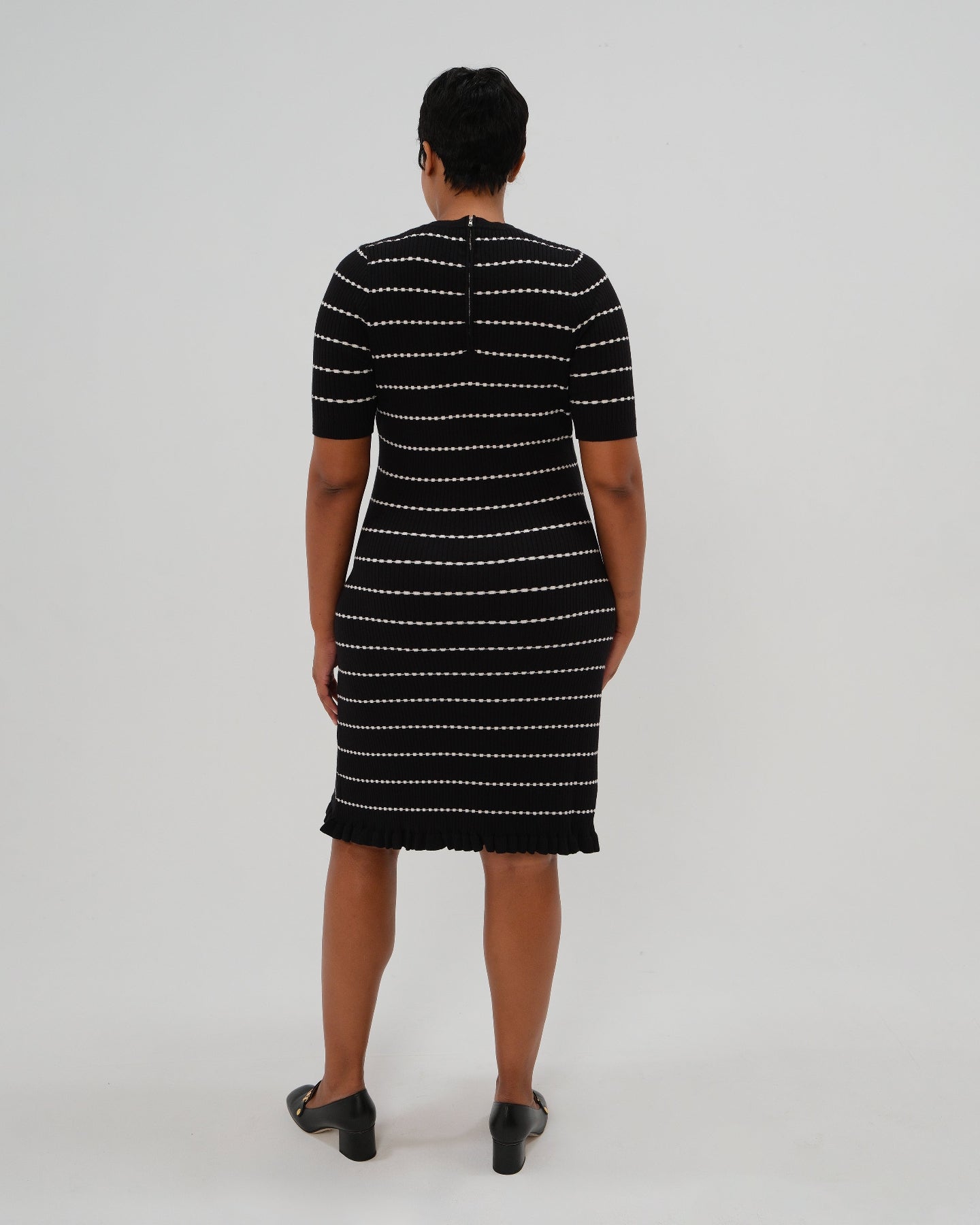 Vestido de punto a rayas para maternidad y lactancia Louie