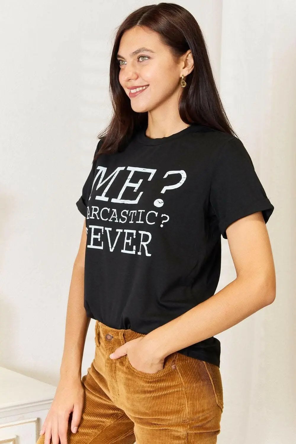 Activewear Trendsi Love Letter Tee Women's Casual Top Chic Print Round Neck Soft