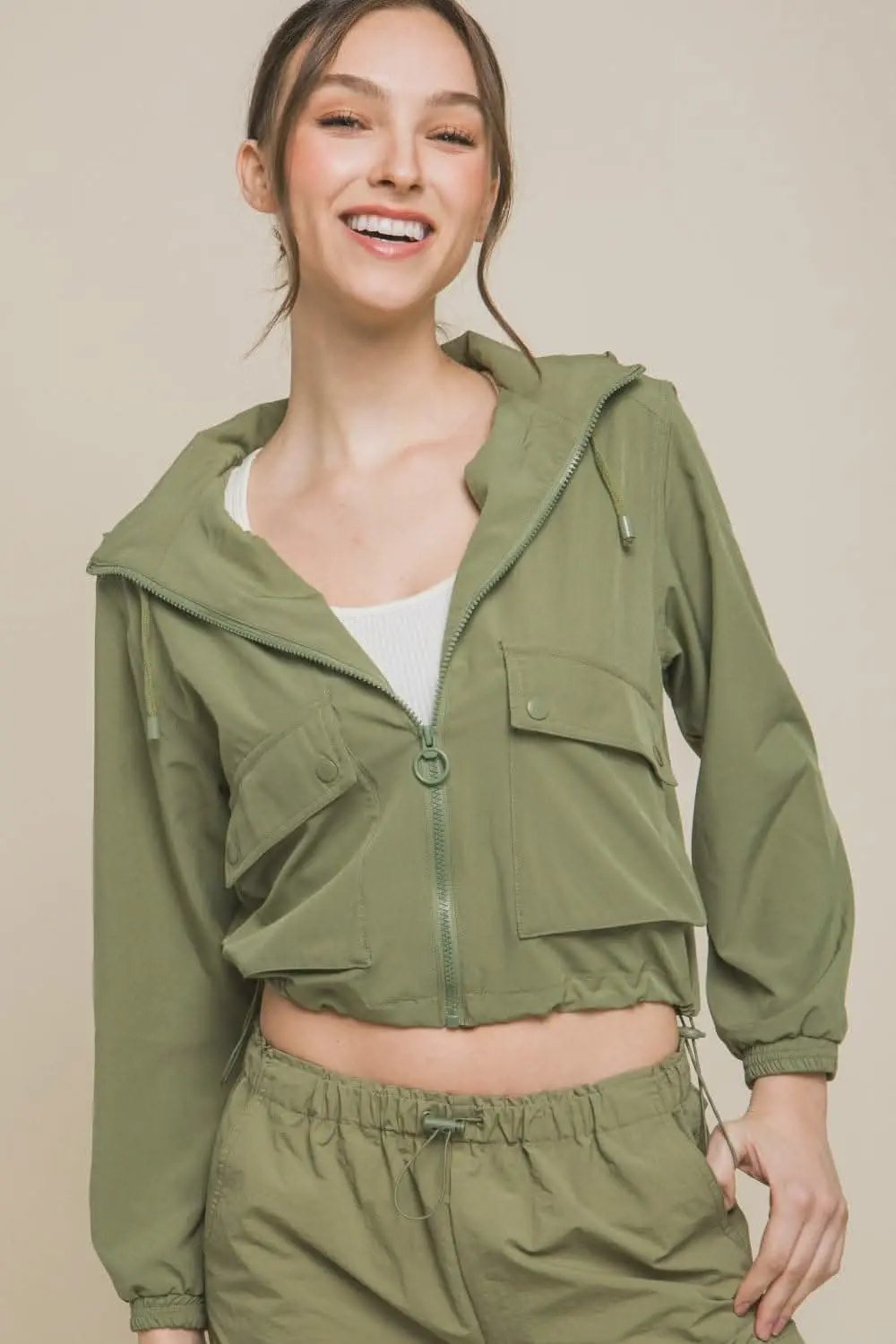 Trendsi Women's Lightweight Zip-Up Hoodie Jacket — Casual Everyday Wear