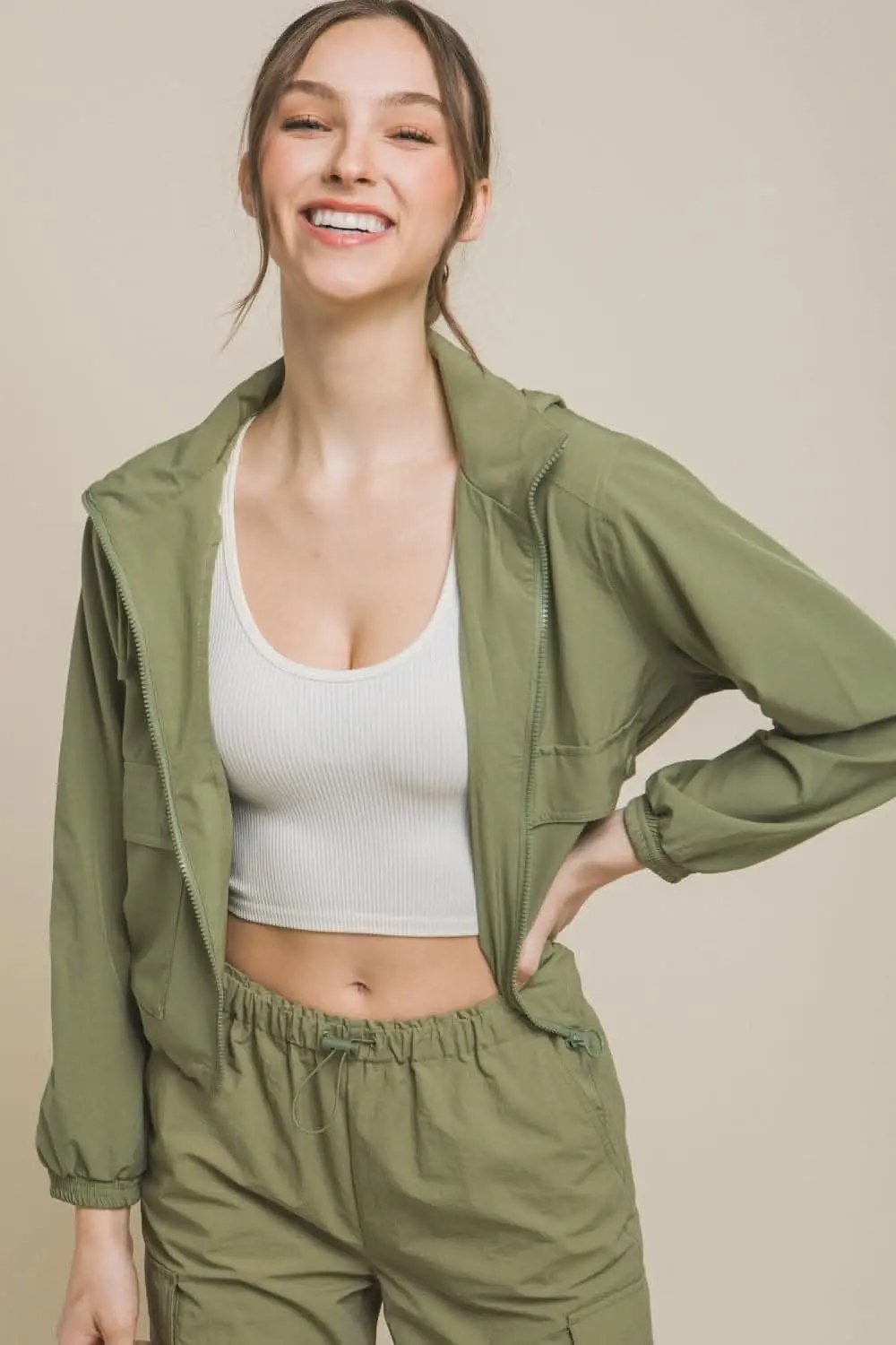 Trendsi Women's Lightweight Zip-Up Hoodie Jacket — Casual Everyday Wear