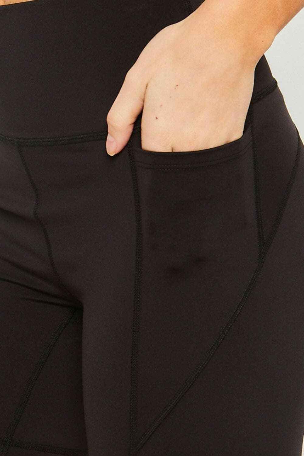 Trendsi Activewear - Love Tree high-waisted active shorts
