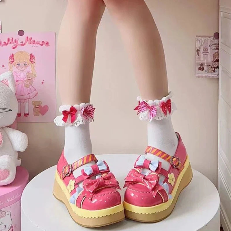 Zapatos Mary Jane con bonitos lazos