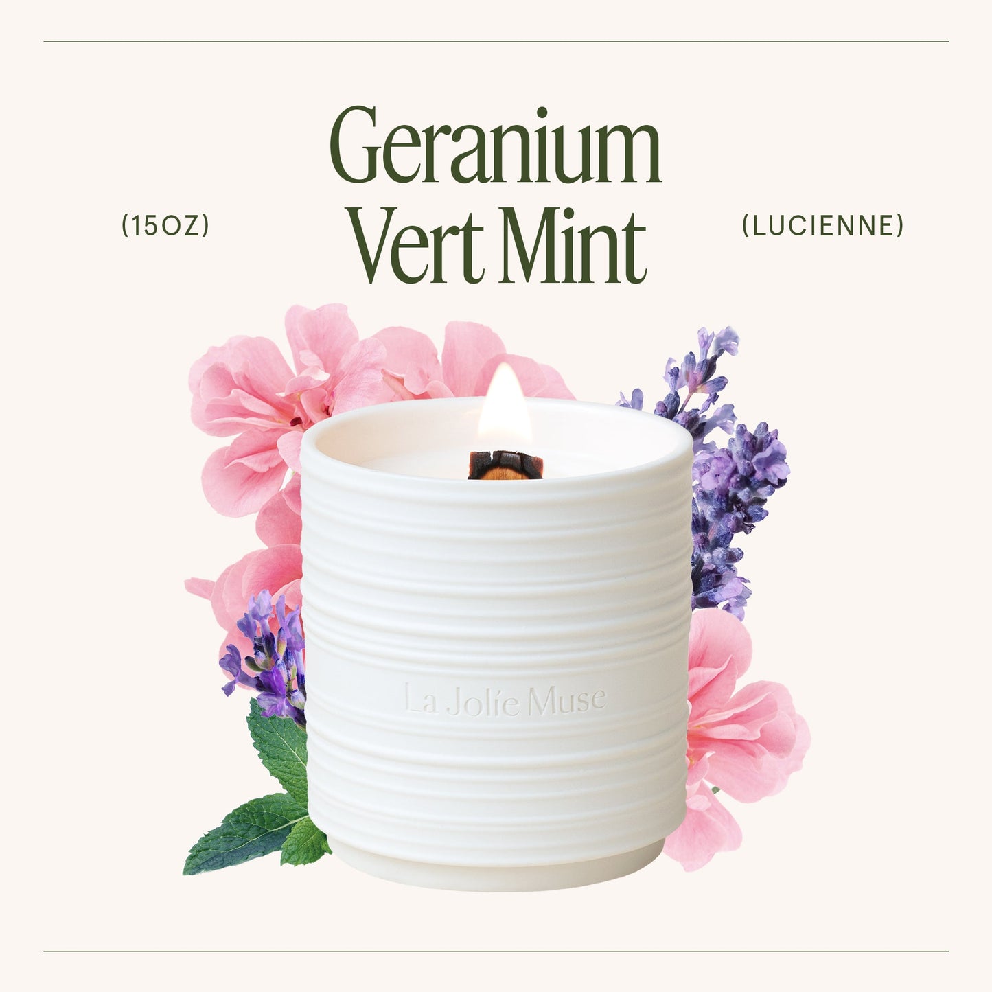 Lucienne - Geranium Vert Mint Candle