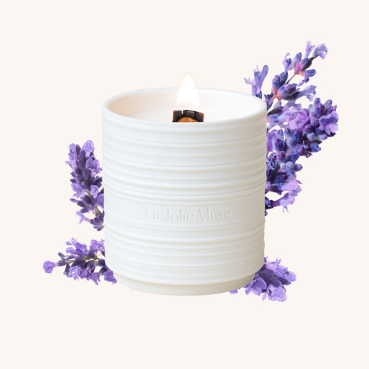 Lucienne - Vela de gamuza de lavanda