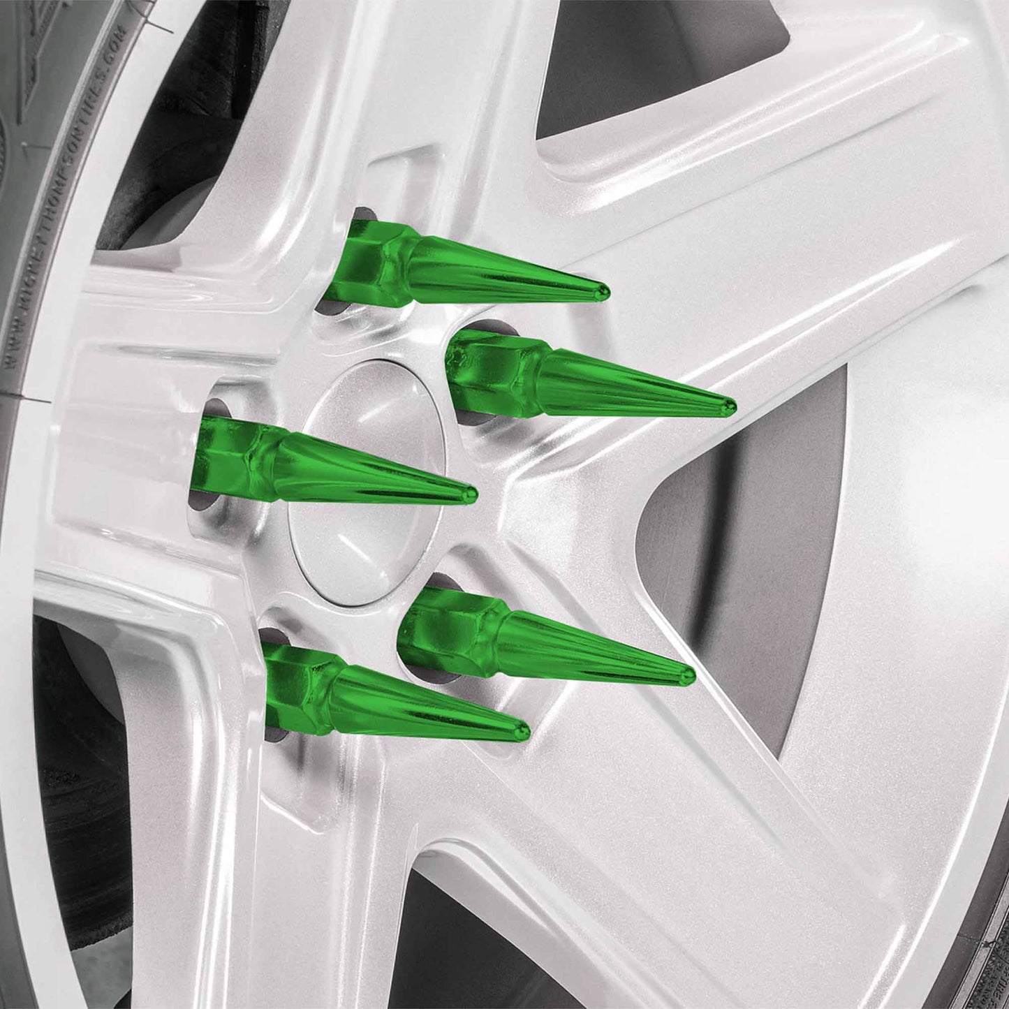 3/8-24 Extended Spike Lug Nuts - 60 Degree Taper Seat