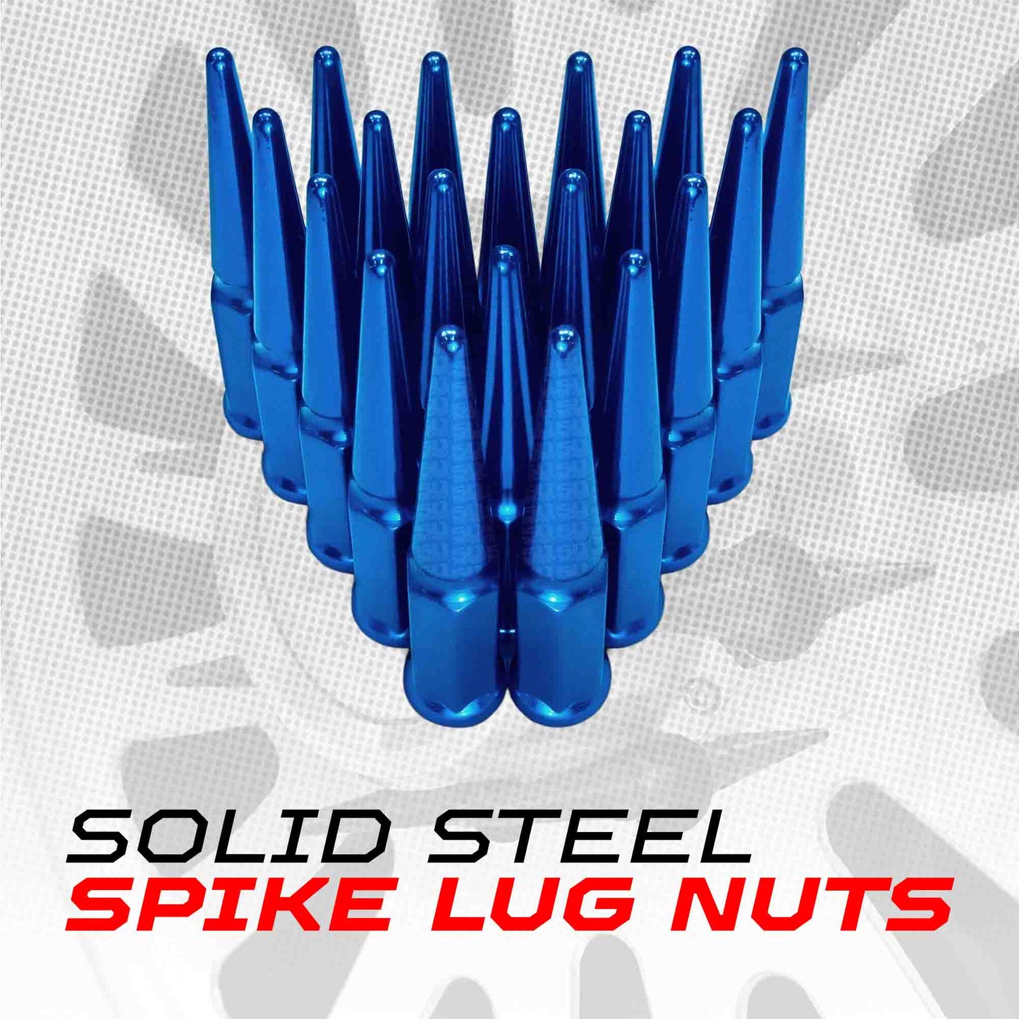 10x1.25mm Extended Spike Lug Nuts - 60 Degree Taper Seat