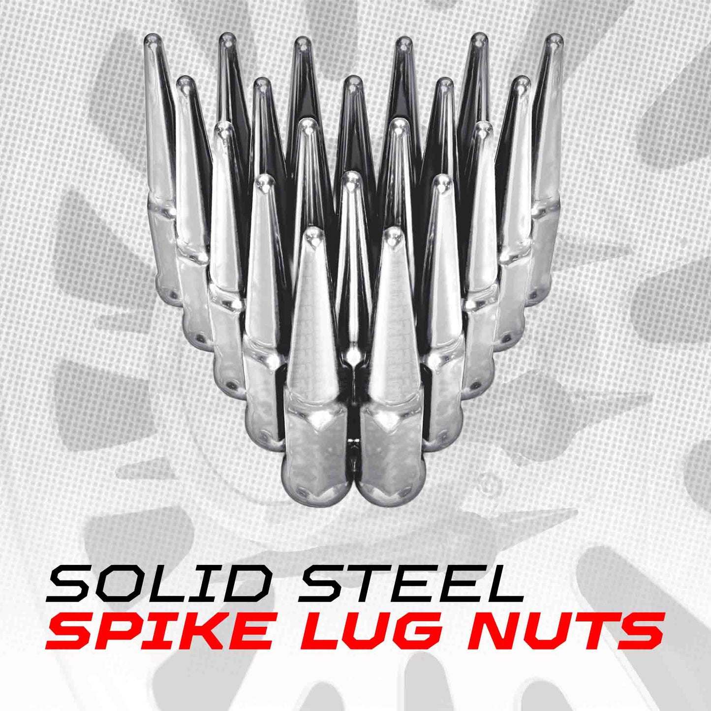 14x2.0mm Extended Spike Lug Nuts - 60 Degree Taper Seat
