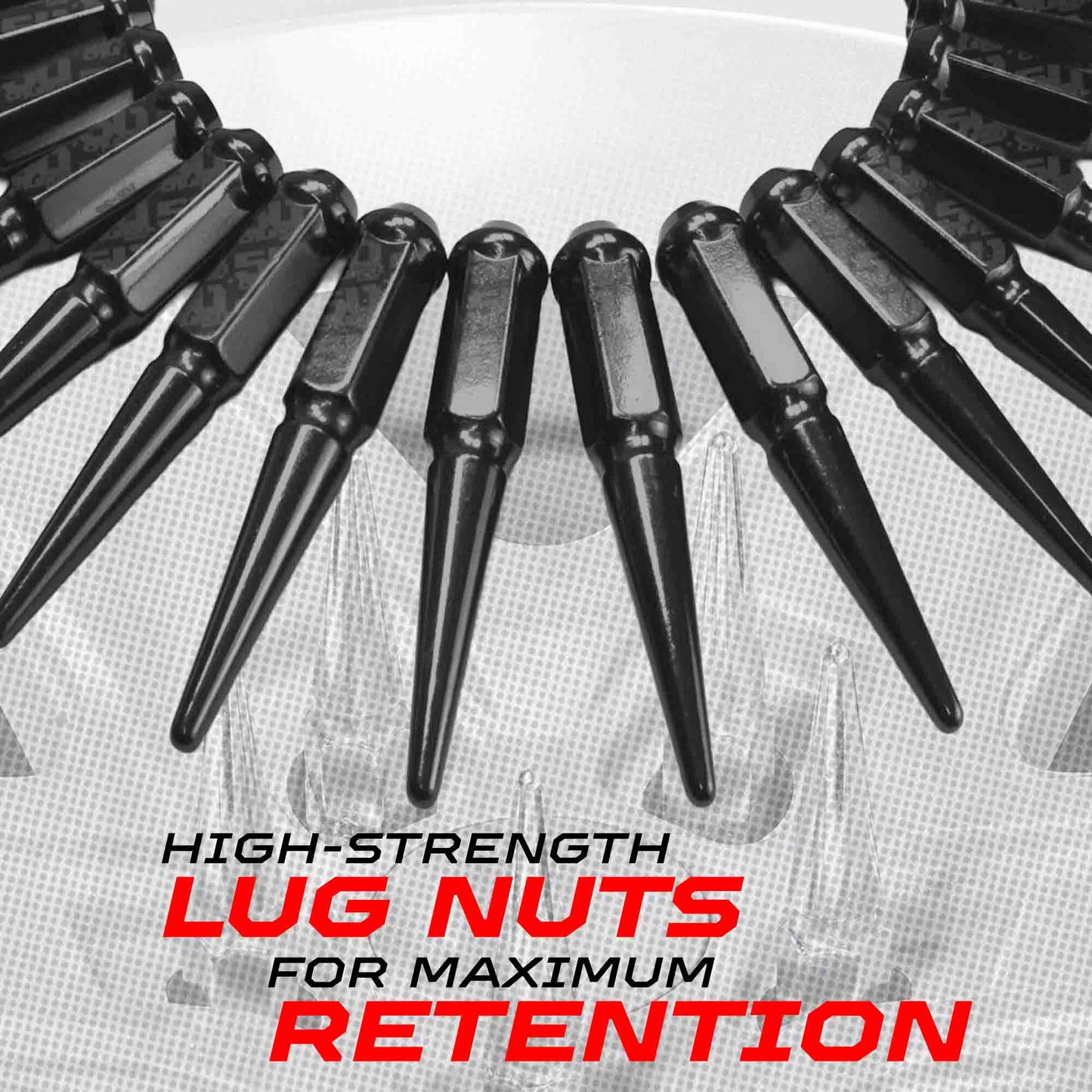 9/16 Extended Spike Lug Nuts - 60 Degree Taper Seat