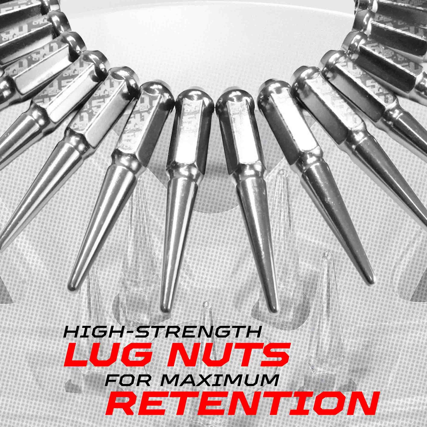 9/16 Extended Spike Lug Nuts - 60 Degree Taper Seat