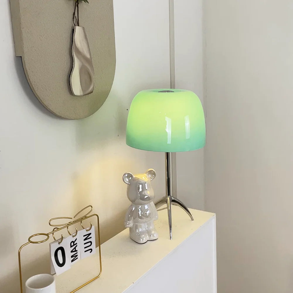 Lámpara de mesa de cristal Lumiere