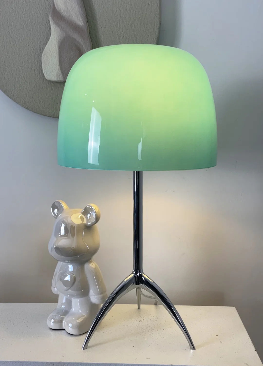 Lámpara de mesa de cristal Lumiere