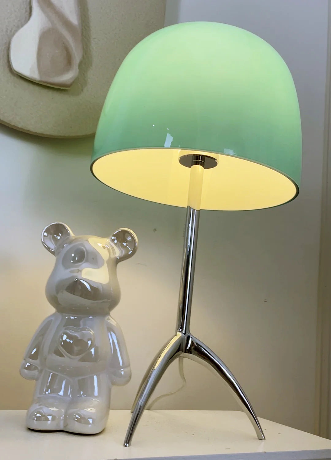 Lámpara de mesa de cristal Lumiere