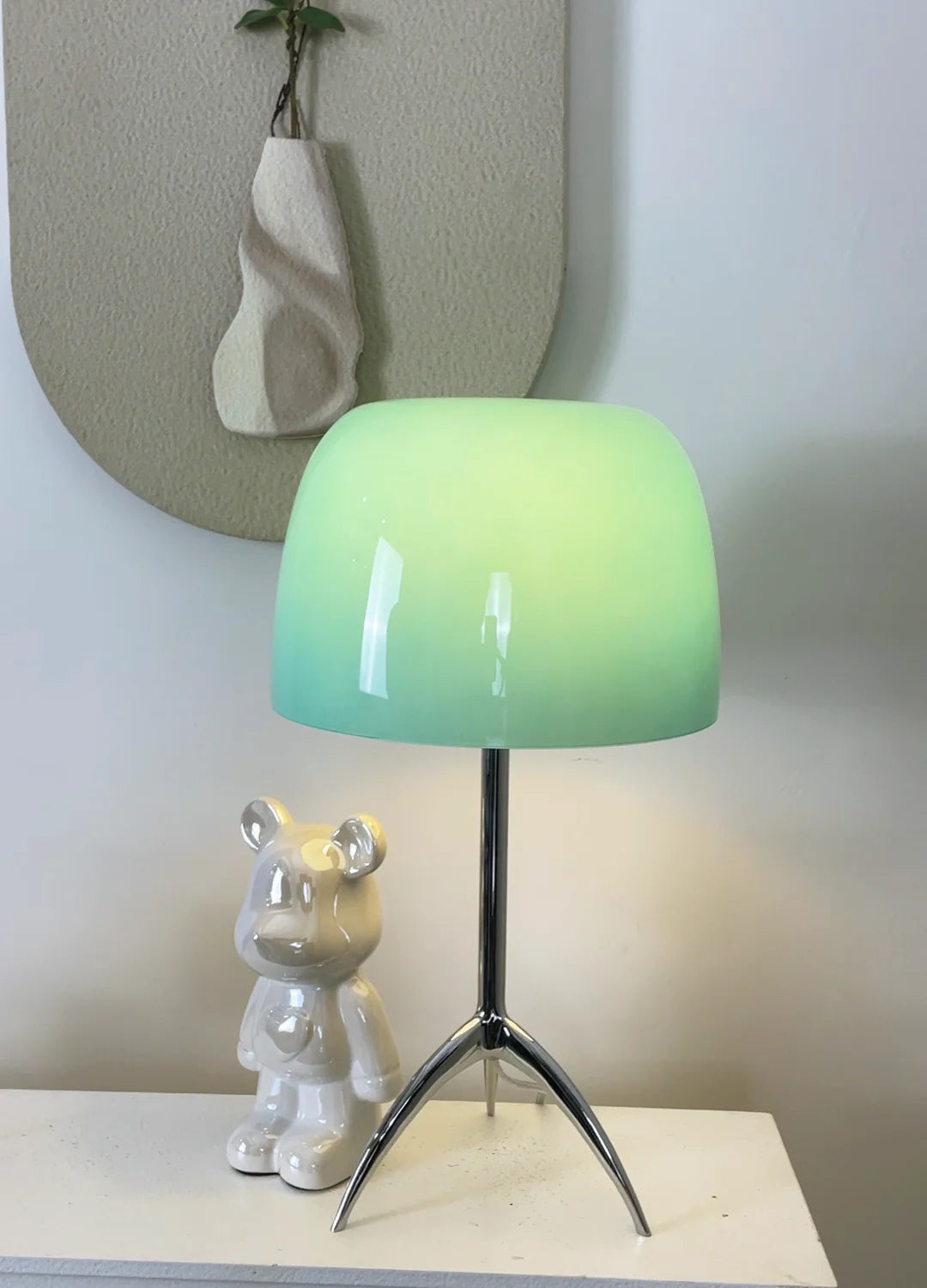 Lámpara de mesa de cristal Lumiere
