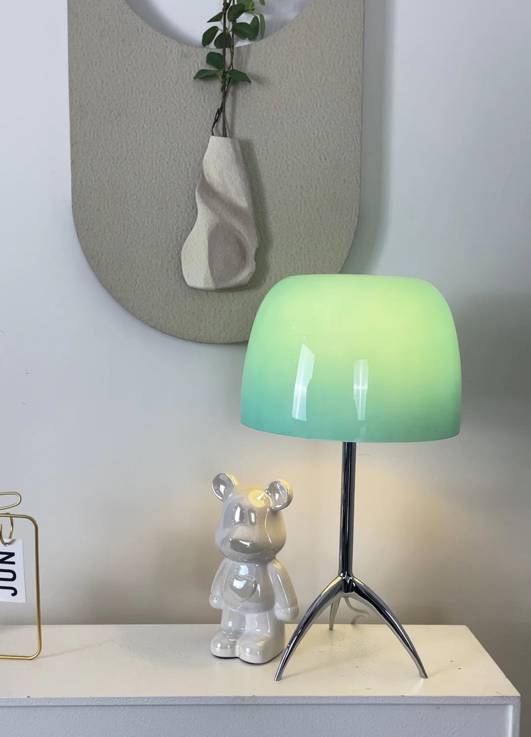 Lámpara de mesa de cristal Lumiere