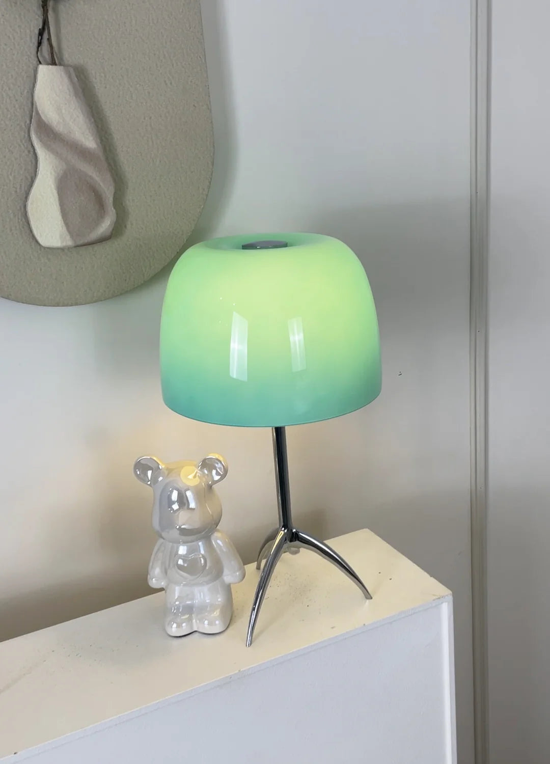 Lámpara de mesa de cristal Lumiere
